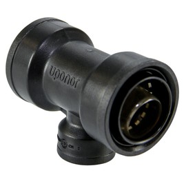 Uponor TotalFit 1 inch x 1 inch x 1/2 inch Reducing Tee, Push-to-Connect Engineered Polymer Fitting System for PEX, PE-RT, CPVC, and Copper - TF4751150