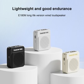 TAKSTAR Portable Voice Amplifier Wired Ear-mounted Microphone Belt 10W 4500mAh Battery Level Display Megaphone PA System for Teachers Safety Exercises Outdoor Indoor Use Mini Voice Amplifier