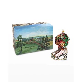 MacKenzie-Childs Mackenzie Childs Holiday Skates Hanging Ornament NEW Hand Painted