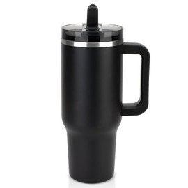 Sursip 40 oz Tumbler with Handle and Straw,Detachable Flip Straw Lid Insulated Water Bottle |100% Leakproof |Stainless Steel Tumbler for Hot/Cold Drinks | Travel-Friendly, BPA-Free, Dishwasher Safe