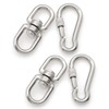 Hamineler 2Pcs M8 304-Stainless Steel Swivel Ring Double Ended Swivel