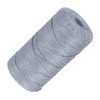 sourcing map Nylon String Cord 1.5mm x 218 Yards Macrame Rope Braided Thread Twine String Smooth Beading Cord for Jewelry Making Supplies, DIY Craft, Gray