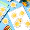 Eersida 24pcs Bohemian Sun Sticky Notes Self Adhesive First Trip