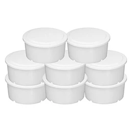 Pearl Metal D-5704 Polycarbonate (PC) Ice Cups, Set of 8, Easy to Use, White