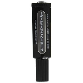 Mitsubishi Pencils PWB7M.24 Dry Erase Markers, Bold Point, Black, 10 Count