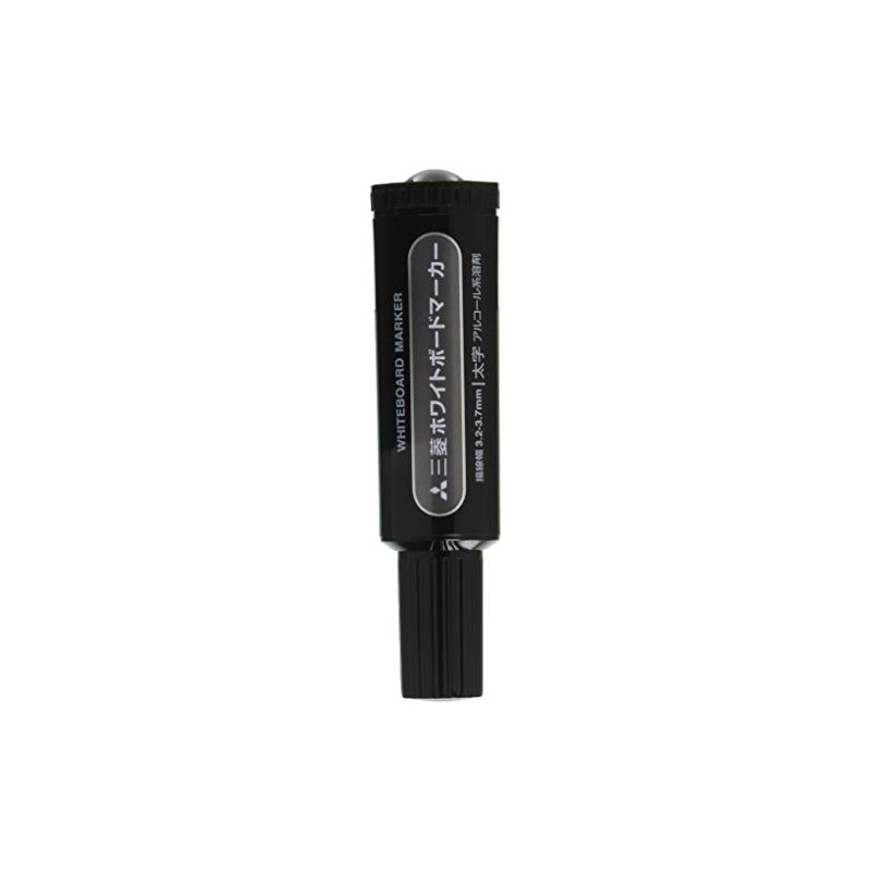 Mitsubishi Pencils PWB7M.24 Dry Erase Markers, Bold Point, Black, 10