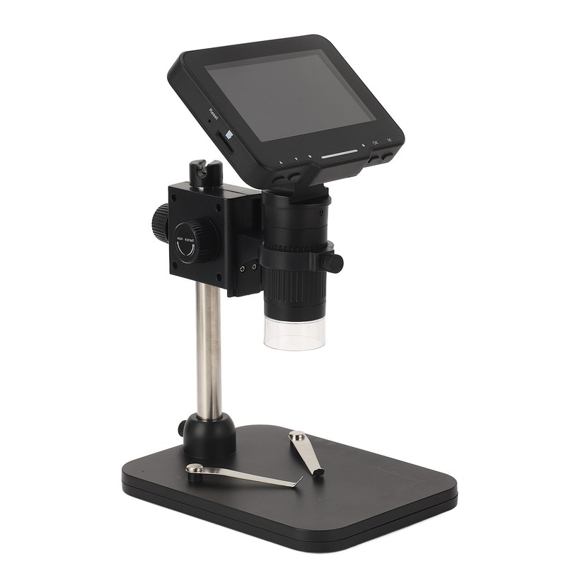 Digital Microscope 4.3in IPS Screen 1000X Inspection Microscope with LED