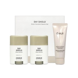 O HUI Day Shield Water Sun Stick Duo Special Set (Sun Stick 14gX2 + Additional Cleansing Foam 40ml) / 오휘 데이쉴드 워터 선스틱 듀오 기획 세트(선스틱14gX2개+추가 클렌징폼 40ml)