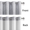 DWCN Grey Ombre Blackout Curtains for Bedroom - Damask Patterned