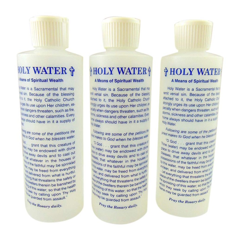 JWG Industries Saint Michael Holy Water Bottle with Dispel The