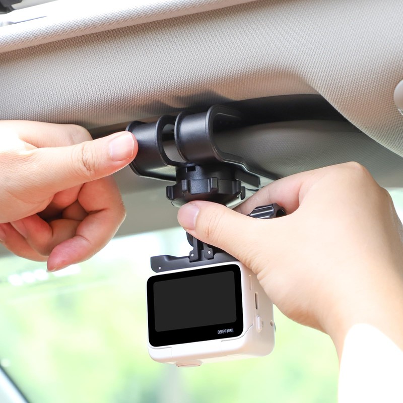 MAXOLA Car Clip for Insta360 GO 3 Car Sun Visor