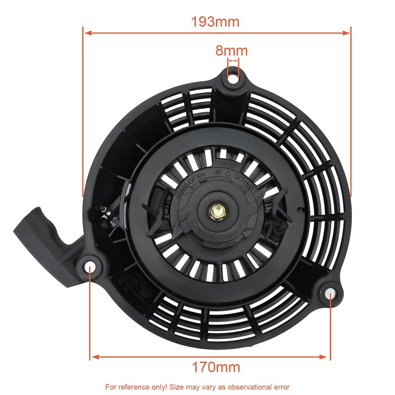 Hipa GCV160 Pull Start Recoil Starter for Honda GCV 160