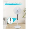 BLACK+DECKER 18-Inch Stand Fan with Pedestal Base, Height Adjustable Pedestal