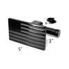 MULL USA Black Metal Flag Trailer Hitch Cover for 2"
