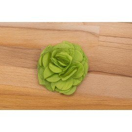 stylesilove Women Multi-Layer Fabric Tulle Flower Hair Clip Elegant Rose Alligator Hair Barrettes (Green Apple)