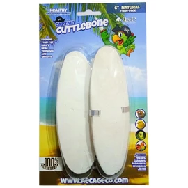 A&E Cage Company Captain Cuttlebone 6" Natural Cuttlebone for Birds – Twin Blister Pack Calcium Supplement – Beak Conditioning Mineral for Parakeets, Budgies, Finches, Canaries & Lovebirds