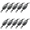 Uenhoy 10 Pcs Fishing Weights Inline Trolling Fishing Sinker Tackle