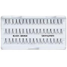 Salon System Individual Natural Apperance Medium Black Lashes