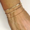 Tasiso 14K Gold Plated Three Layered Herringbone Chain Bracelets for