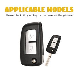 OFF WE GO Car Key Case Key Cover for Nissan Qashqai X-Trail Pulsar Juke Micra Murano Maxima Rogue Tiida Key Box Key Cover Protective Housing Black Gold