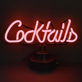 Cocktails Neon sign sculpture table lamp light Tiki Bar Martini Home Margarita