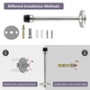 Wall Mounted Long Door Stop Heavy Duty Chrome Plated 6"