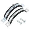 QUARKZMAN Pack of 4 Adjustable Pipe Bracket Brackets, 4 Inch