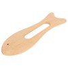 2Pcs Wooden Gua Sha Board Fish Shape Polished Beech Sturdy
