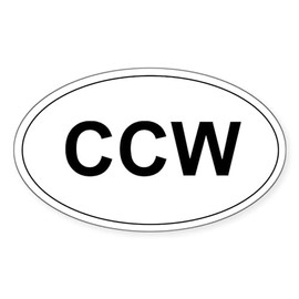 CafePress CCW Sticker Oval Car Bumper Sticker