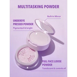 Sheglam Dúo De Polvos Fijadores Para Rostro Y Debajo De Ojos Tono Tarot