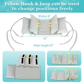 NEPPT Neck Wedge Stabilizer Pillow for Sleeping to Keep Head Straight While Surgery Head Upright Medical Wedge Positioning Bedridden Disabled Elderly Face up Posture Corrector Headrest