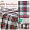 Comfort Spaces Cotton Flannel Breathable Warm Deep Pocket Sheets with
