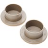 Merriway® BH01570 (2 Pcs) Kingston King Size Castor Cups with