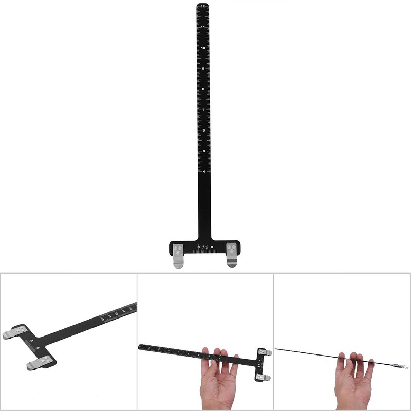 GLOGLOW Outdoor Archery Stainless Steel T Ruler for Compound &