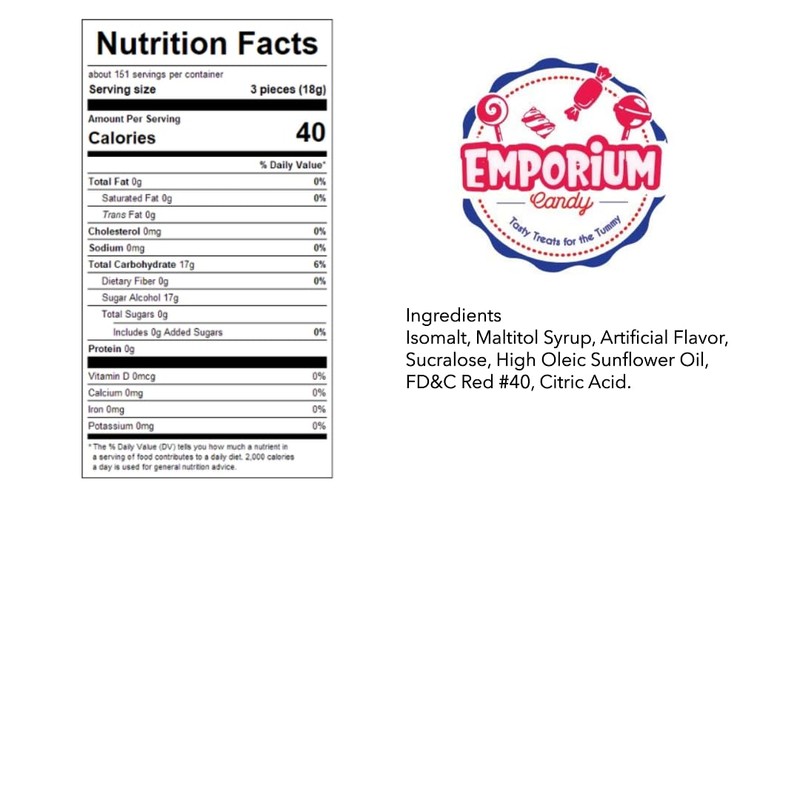 Sugar Free Cinnamon Hard Candy Buttons - 50 Pieces of