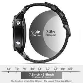 ANBEST Strap for Garmin Fenix 6X Pro/7X Pro/Fenix 5X/Enduro 2 Wristband, 26 mm Nylon Replacement Strap for Fenix 6X/7X/Tactix 7 Pro/Descent MK2/MK1/MK2i Quick Fit Bracelets
