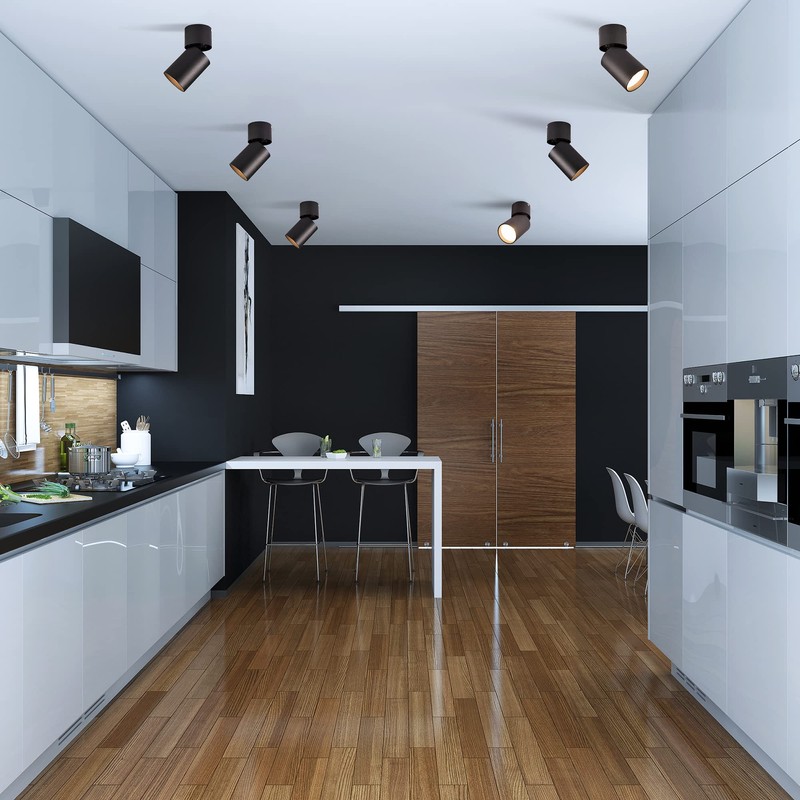 FOOC Ceiling Spotlight Swivelling 15 W Surface Mounted Lamps Natural