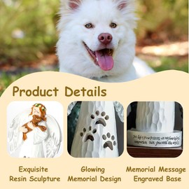 Pet Memorial Gifts for Dogs, Dog Mom Gifts for Women, Pet Loss Sympathy Gift, Angel Figurines Reminder