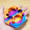Vegcorn 110ml Silicone Wax Concentrate Container Multi-compartment Non-stick Jar (Rainbow)