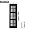 KtbeYTi Set of 2 Ventilation Grille, Aluminium Exhaust Grille, Rectangular