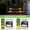 XLUX Solar Lights for Steps Decks Pathway Yard Stairs Fences,