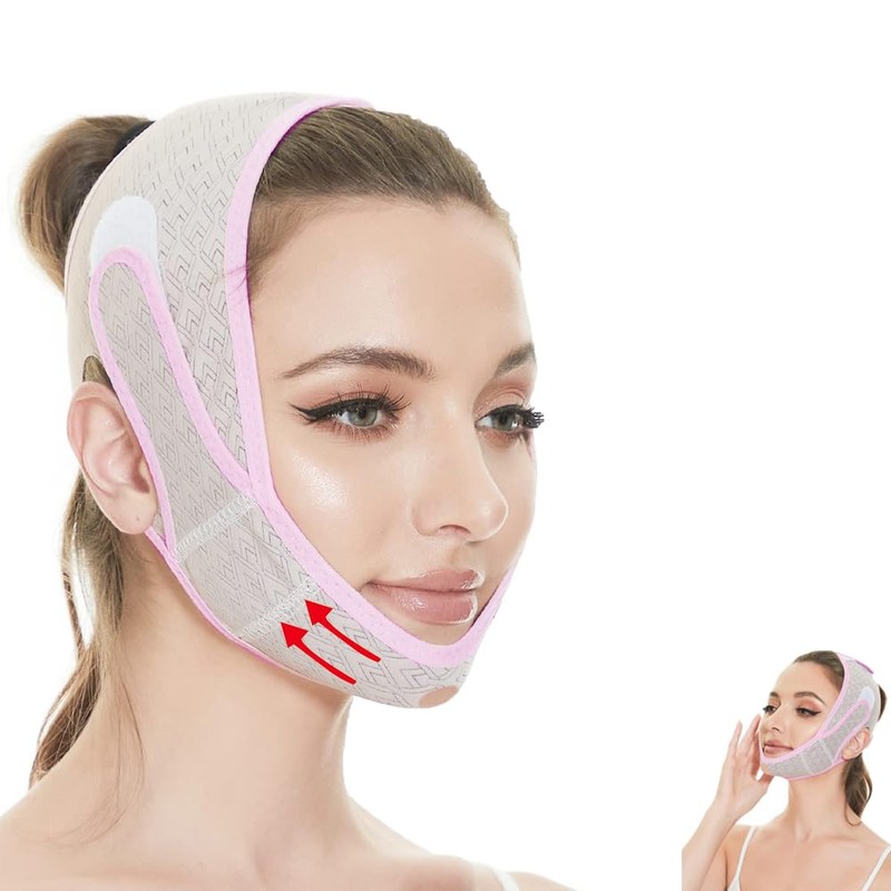 Phyxiul Small Face Belt, Facial Adjustable, Breathable, High Elasticity, Face
