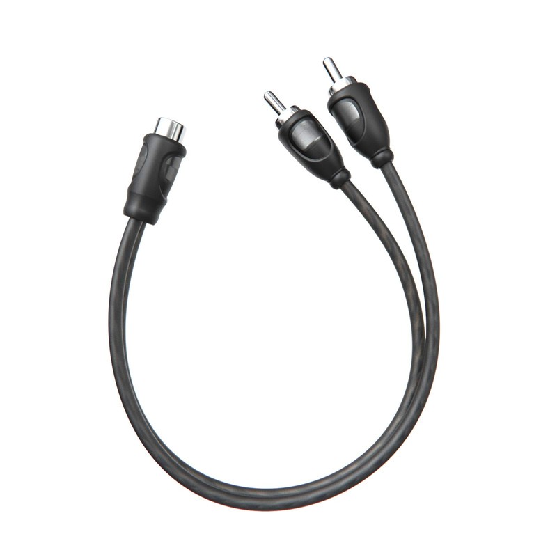 Rockrix 1Ft Rca 1 Female To 2 Male Audio Speaker