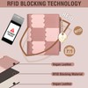 Lapensa Cute Small Wallet for Women,Colour-blocked Slim Wallet RFID Blocking
