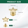 sourcing map 25 Pcs Metal Stud Rivets 12mm Star Shape