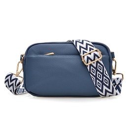 preday Small Crossbody Bags for Women Vegan Leather Purses Shoulder Handbags with Adjustable Strap (Blue)