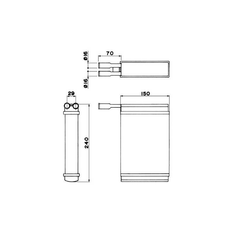 NRF 52221, Heat Exchanger, Interior Heating