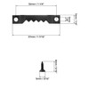 QWORK® 300 Set Picture Hooks with Screws , Sawtooth Picture