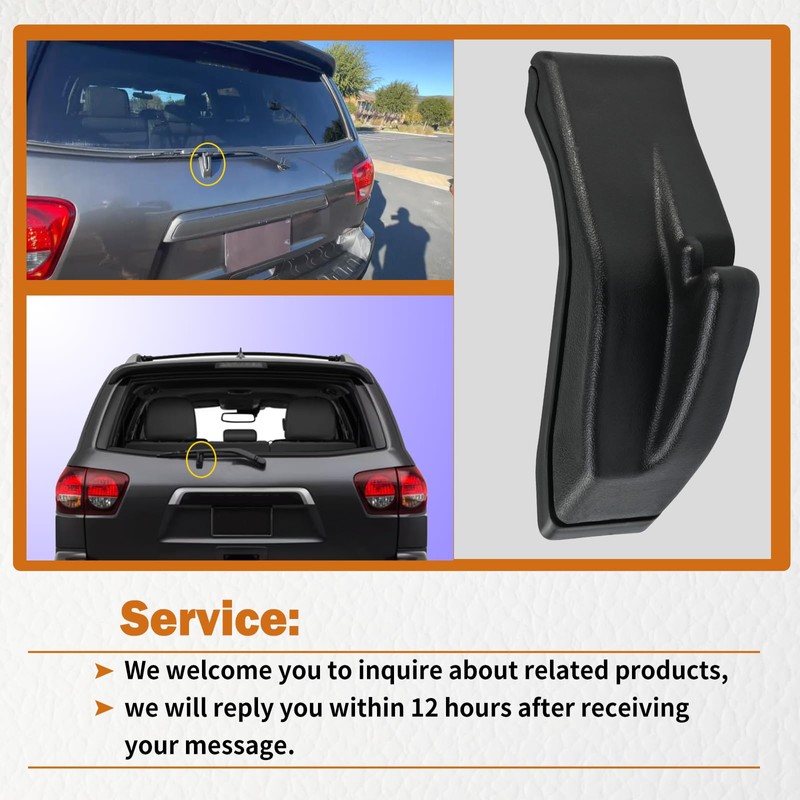 85293-0C012 Rear Wiper Blade/Arm Stopper Compatible with 2008-2020 Toyota Sequoia,Rear