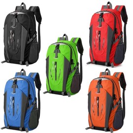 Men Women Travel Outdoor Backpack Rucksack Camping Laptop Hiking School Book Bag Canvas - Product Color: Orange